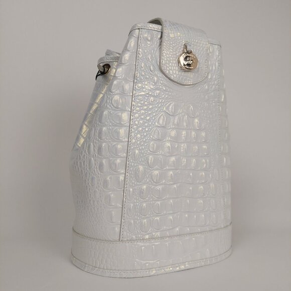 SOLD BRAHMIN Allie Shell White Melbourne Slingback Bag & Cheryl Cardholder SET - Picture 8 of 16